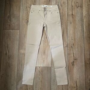 Garage cream/tan high waist jeggings